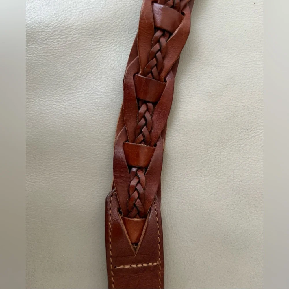 Trafalgar Woven Leather Belt - Size 34